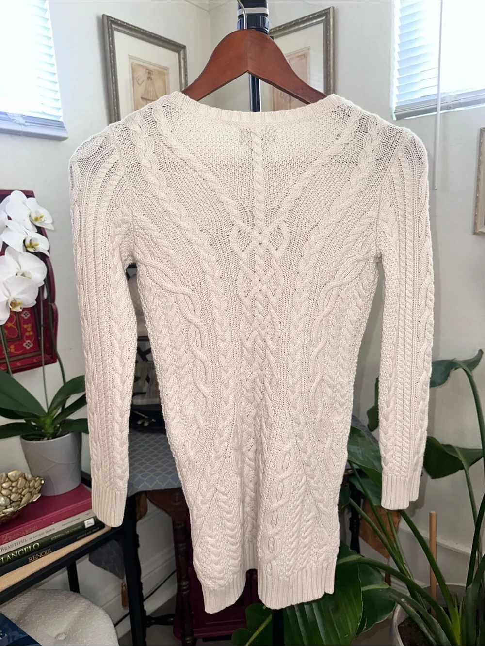 Polo by Ralph Lauren Ivory Cable-Knit Crew Sweater